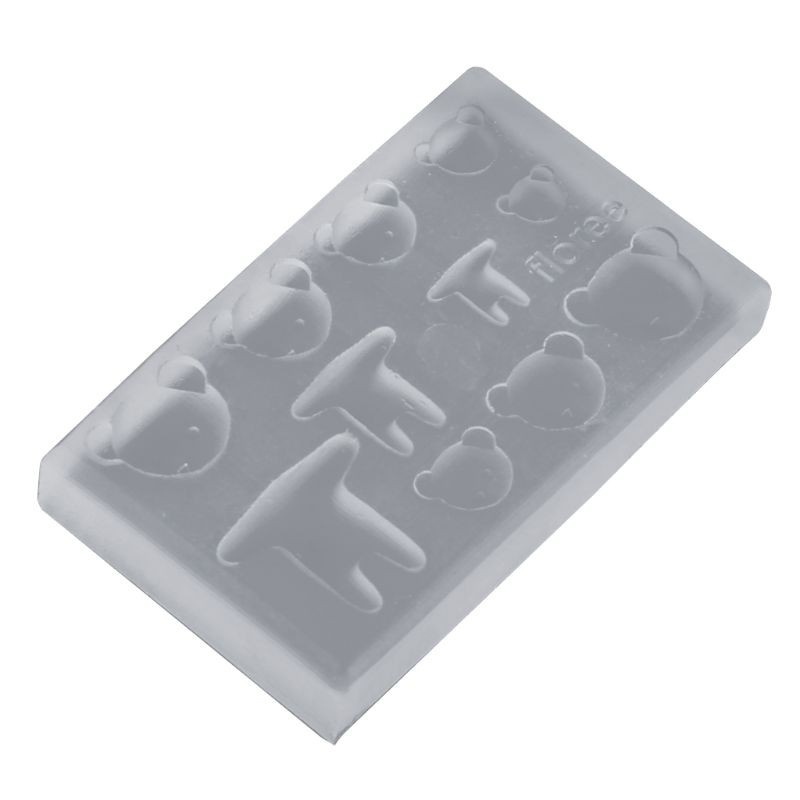 Khuôn Silicone Hình Gấu Đáng Yêu Làm Phụ Kiện Trang Sức