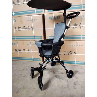 Xe đẩy du lịch, xe đẩy gấp gọn, đảo chiều có đệm và mái che