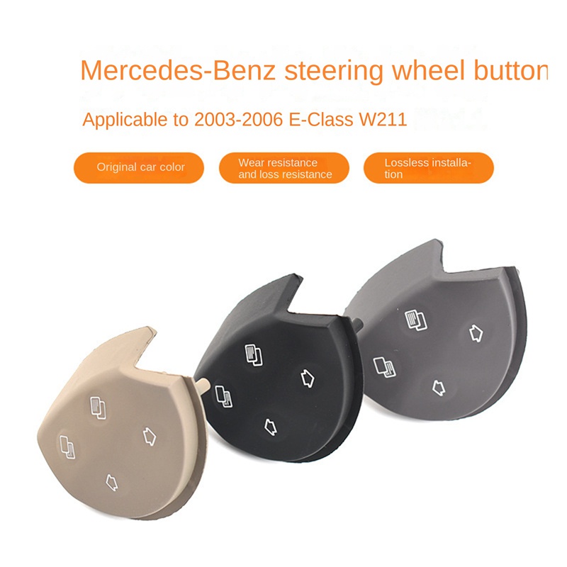 Nút điều khiển công tắc vô lăng ô tô Nắp trang trí cho Mercedes Benz E-Class W211 E320 E350 E550 2003-2006