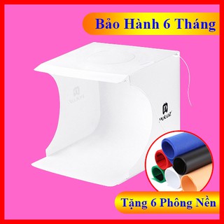 Hộp chụp sản phẩm puluz kèm đèn led ánh sáng trắng - 20x20cm - 22x23cm - meboom