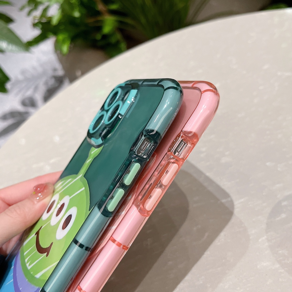 Ốp Điện Thoại Chống Sốc Họa Tiết Heo Và Ngoài Hành Tinh Hoạt Hình Cho iPhone 14 / 13 / 12 / 11 / X