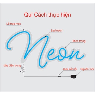 Đèn led neon theo tên - Deco Đèn chữ theo yêu cầù