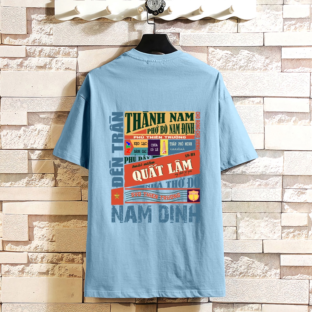 Áo thun nam nữ - Áo phông nam nữ UNISEX tay lỡ form rộng 100%COTTON thoáng mát thế hệ genz NAM ĐỊNH | BigBuy360 - bigbuy360.vn