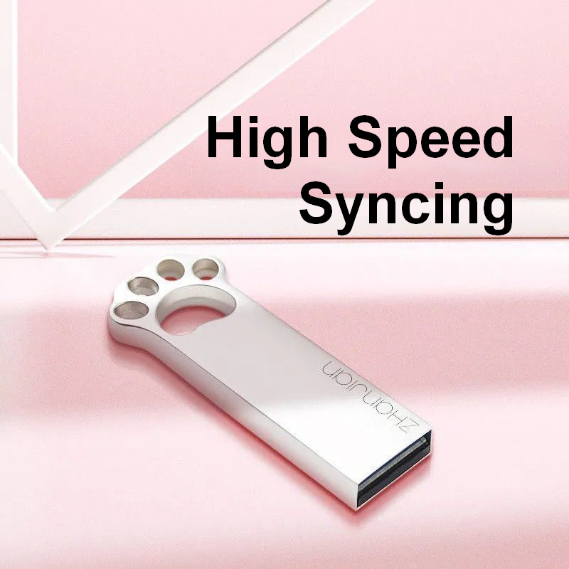 Ổ Đĩa Usb 64g 32g 16g 8g Usb 2.0 Otg Type C Hình Móng Vuốt Dễ Thương Cho Iphone Android