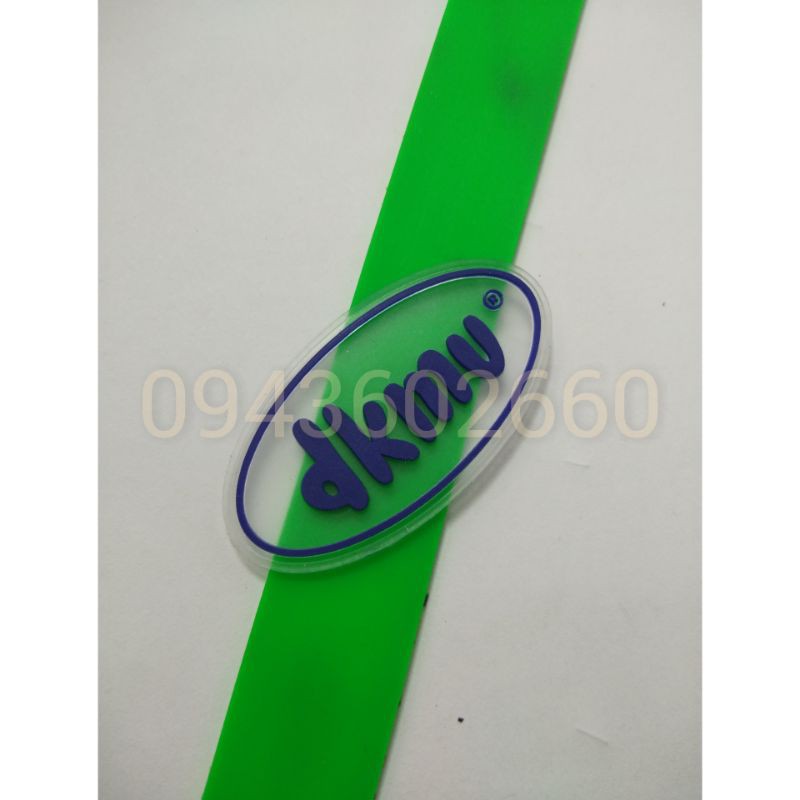 Logo dẻo, logo cao su dẻo, tag nhựa trong suốt