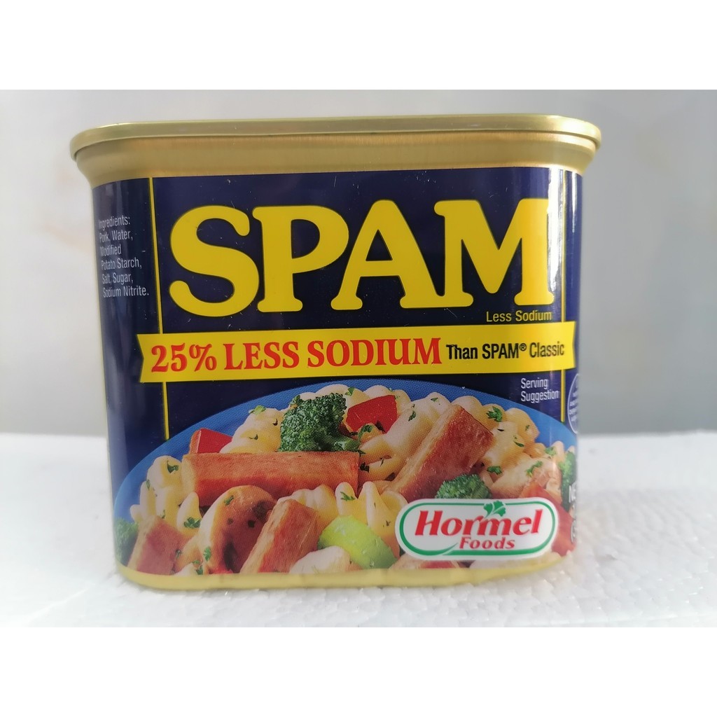 [340g – LESS SODIUM] Thịt hộp vị truyền thống [USA] HORMEL SPAM Less Sodium Classic Spamluncheon Meat (ttdt-hk)