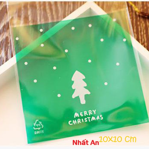 Túi dán Noel 10x10cm (Mẫu 7)- 100 cái