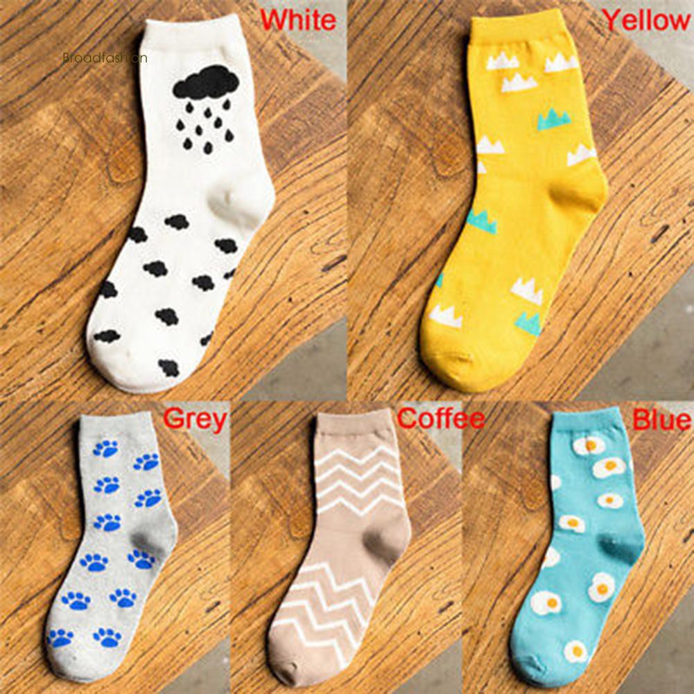 Tất cotton họa tiết xinh xắn