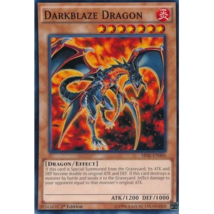 Thẻ bài Yugioh - TCG - Darkblaze Dragon / SR02-EN006'
