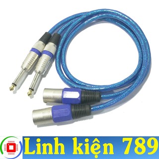 Dây jack canon đực ra 6 ly dài 75cm (2 dây) - Linh Kiện 789