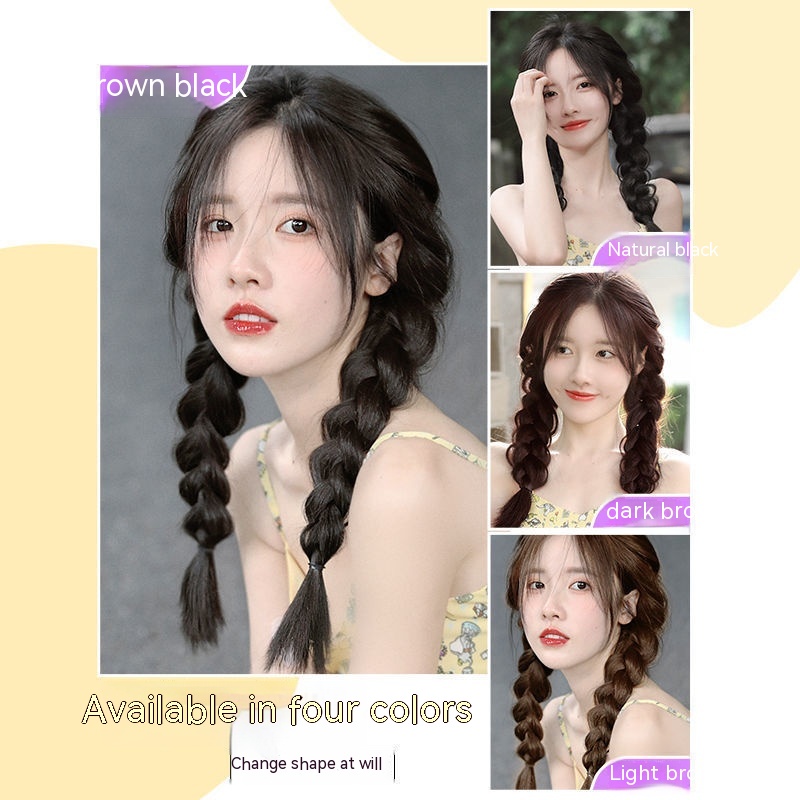 Bím Tóc Giả Thắt Bím Đuôi Ngựa Phong Cách Nhóm Nhạc Cô Gái Bán Chạy Độc Quyền Bện Đuôi