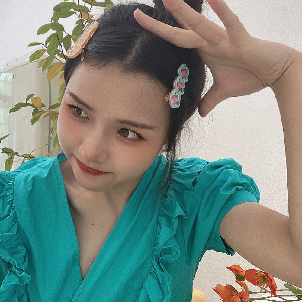 Kẹp Tóc Hình Hoa 15H Màu Sắc Ngọt Ngào Xinh Xắn Cho Nữ