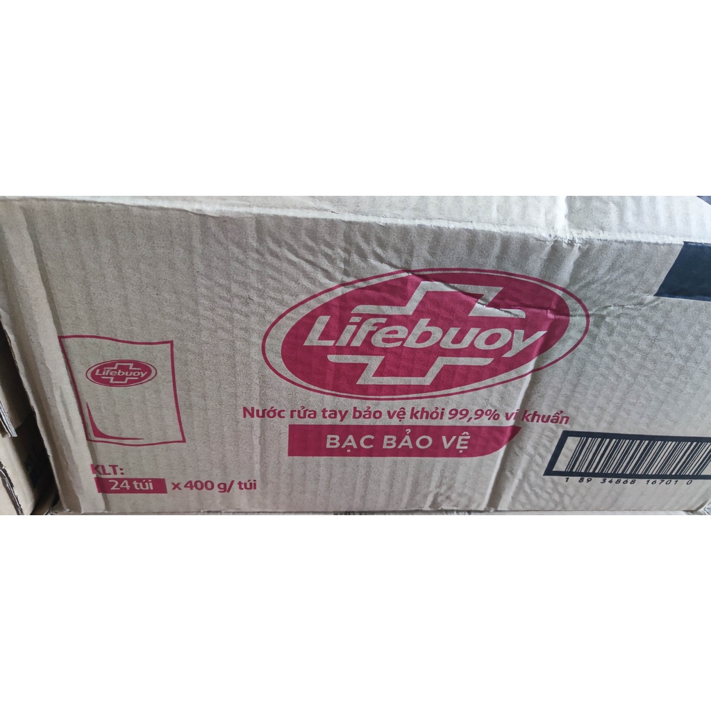 Nước rửa tay Lifebuoy 400g túi đỏ (Mẫu mới)
