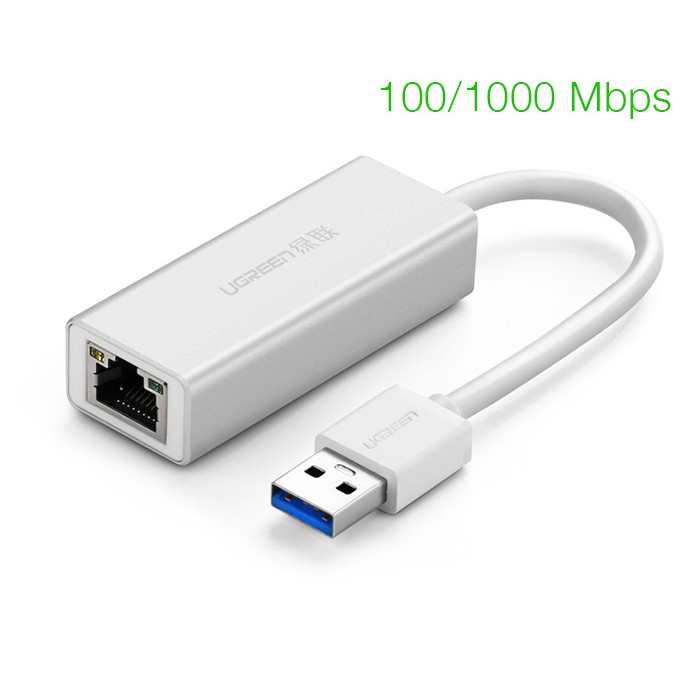 USB 3.0 to Lan Ugreen 20255 Gigabit 10/100/1000Mbps-ABS