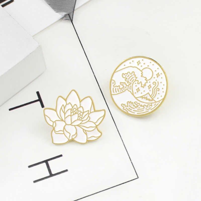 Pin cài áo hoa sen lotus - GC017