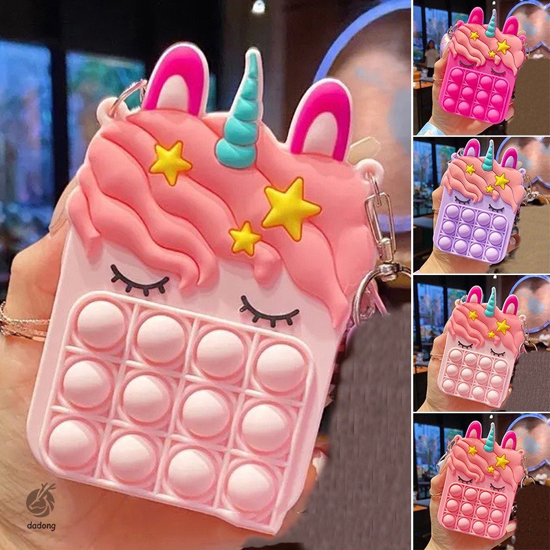 Túi đeo chéo popit hình ngựa pony siêu xinh cho bé