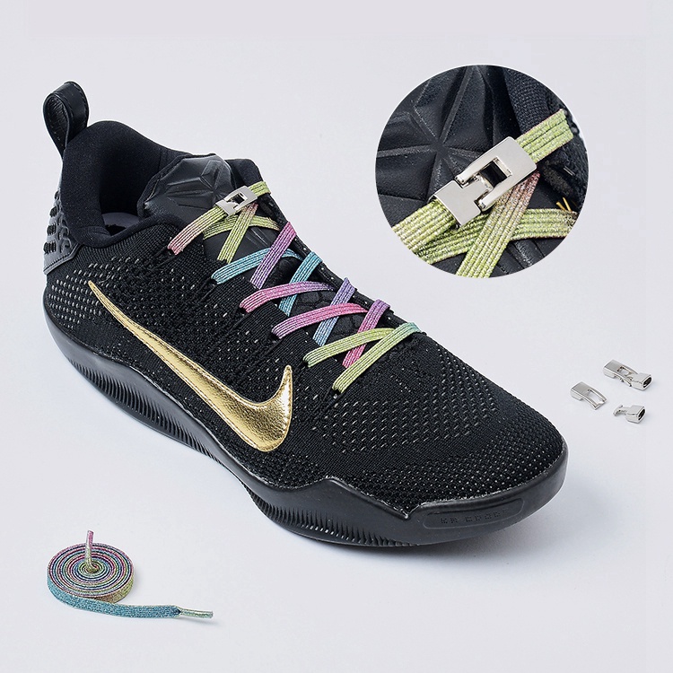 1 Cặp Dây Buộc Giày Co Giãn Màu Kẹo Cho Trẻ Em Và Người Lớn