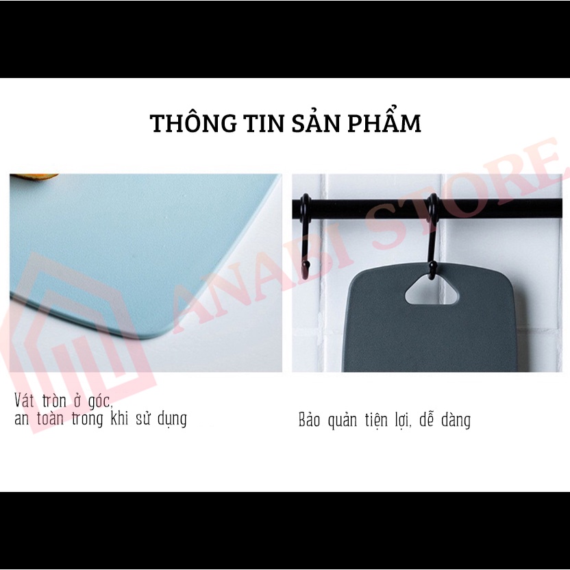 Bộ 3 thớt kháng khuẩn HÀN QUỐC 3 kích cỡ chống trơn chống xước - ANABISHOP