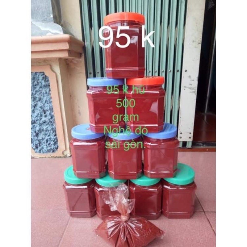 Nghệ đỏ Sài Gòn cao cấp om gà chọi hũ 500g giá 80k