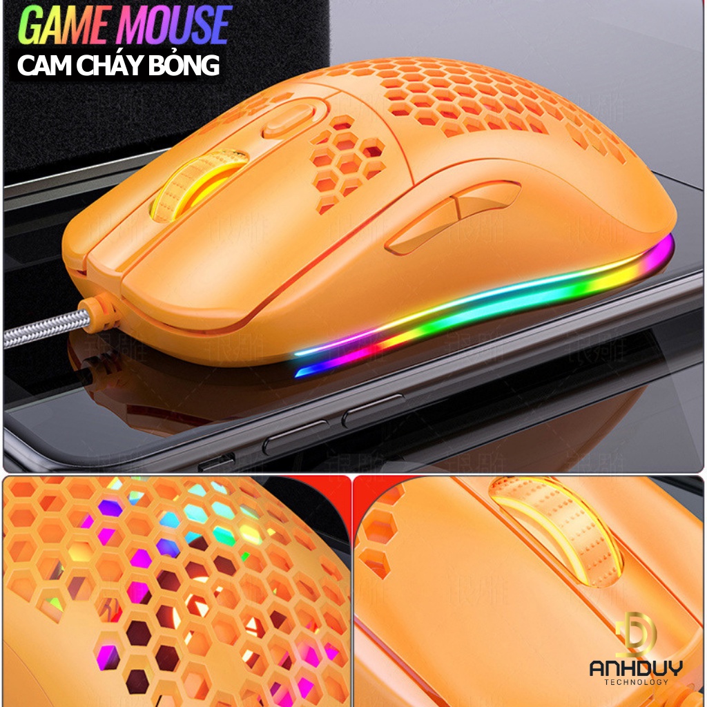 Chuột gaming có dây Yindiao G7 7200 DPI Led RGB 16 triệu màu thiết kế đỉnh cao của dòng chuột chơi game