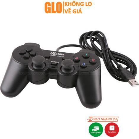 Tay Cầm Chơi Game Đơn Có Rung Cổng USB - Gamepad Cho PC Laptop Chơi FO4, Genshin Impact