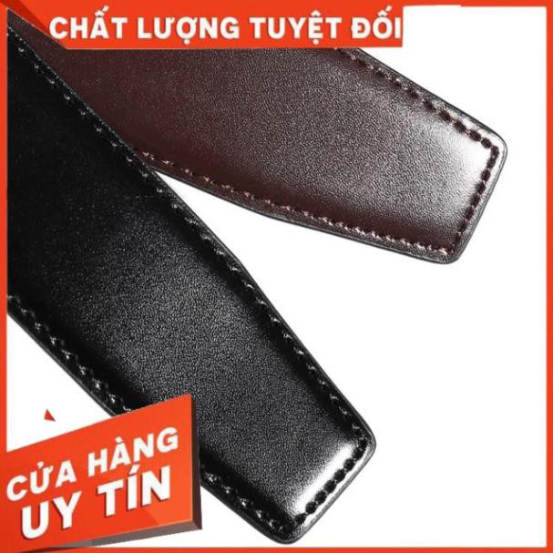 TẾT [ Da Cao Cấp 100% ] Thắt Lưng Nam Da Thật Bản Rộng 3.4cm Khoá Kim Lổ KTM05 .