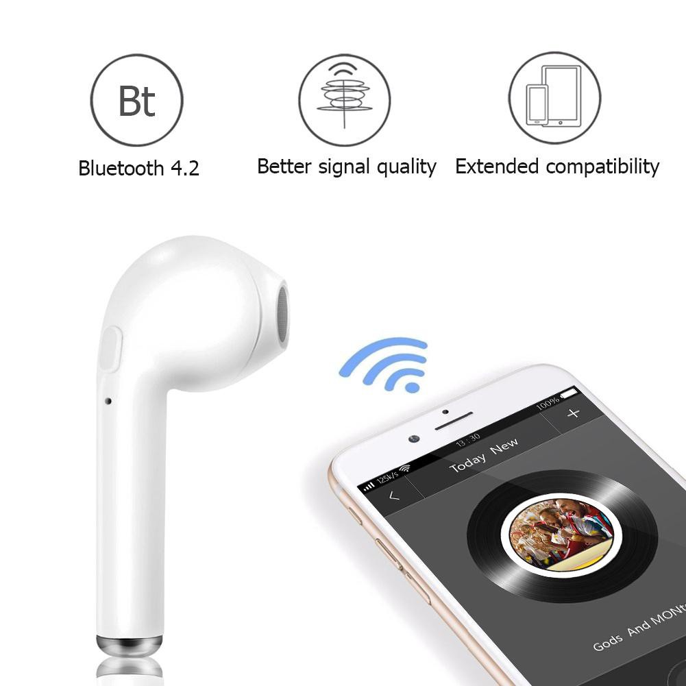 Tai Nghe Nhét Tai 2 Bên Tai Bluetooth Ko Dây I7s TWS Chất Lượng Âm Thanh Tốt