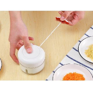 [SET 4 CÁI] Dụng cụ xay nhuyễn tỏi ớt kéo tay đa năng nhựa - kim loại