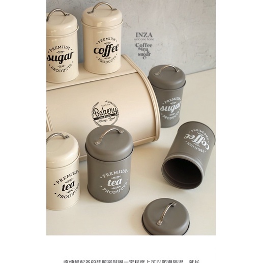 Set jar retro- hộp nhôm đựng gia vị và đồ khô tiện lợi