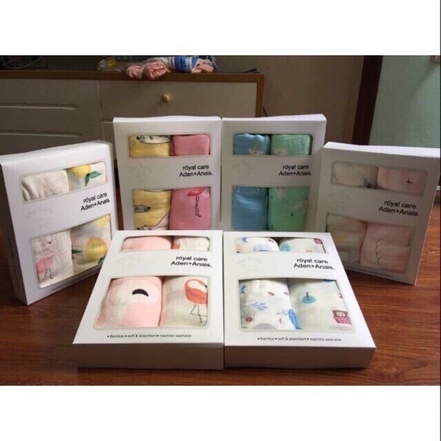 Set hộp 2 khăn Aden sợi tre