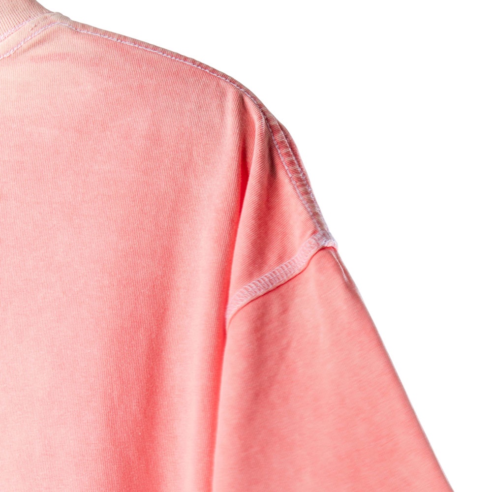 Áo thun wash nam nữ PC Retro - Màu hồng Dáng oversize Hoạ tiết hình in cá tính