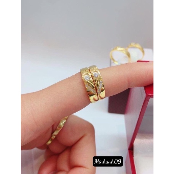 Nhẫn đôi ⚡️XI MẠ CAO CẤP ⚡️dành cho nam nữ- Minhanh09