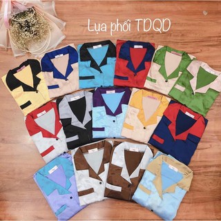 ĐỒ BỘ PIJAMA LỤA PHỐI-TAY DÀI QUẦN DÀI