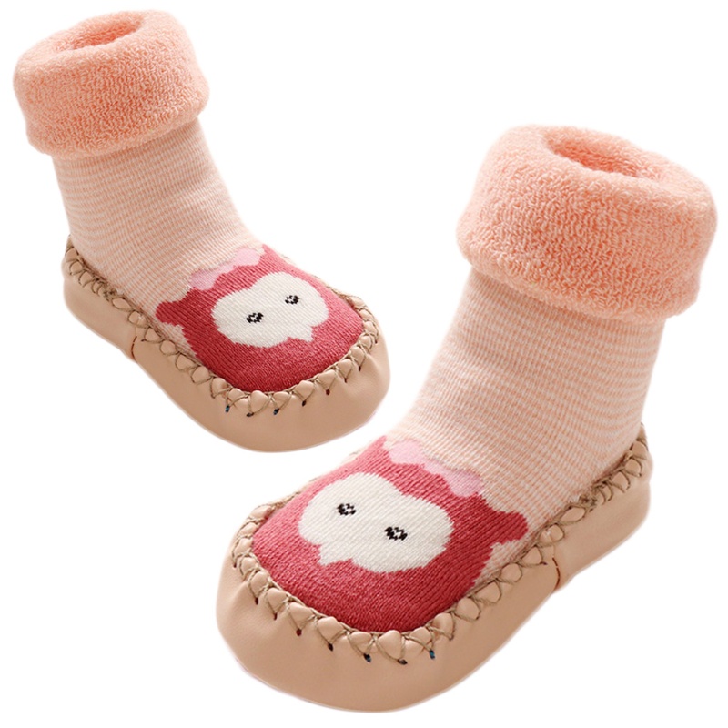 Vớ Dày Dặn Chống Trượt In Họa Tiết Hoạt Hình Dễ Thương Cho Bé Sơ Sinh