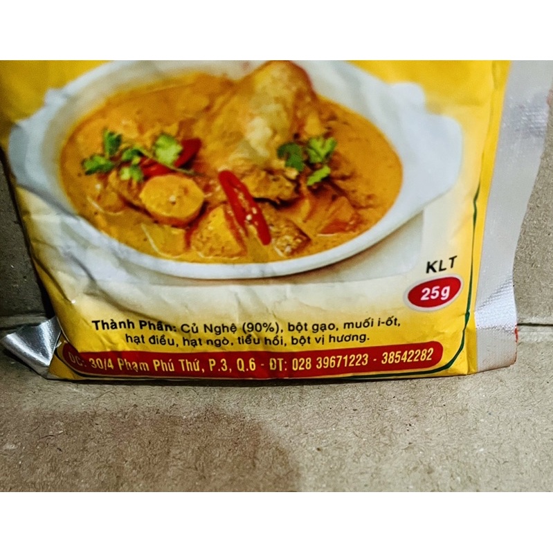 Cà ri lá Nam Ấn gói