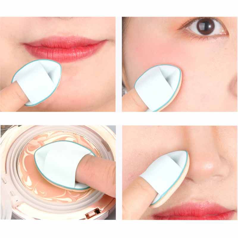 1 Mút Trang Điểm Mini Đeo Ngón Tay Cỡ Nhỏ Che Khuyết Điểm Bắt Sáng Thể Sử Dụng Ướt / Khô