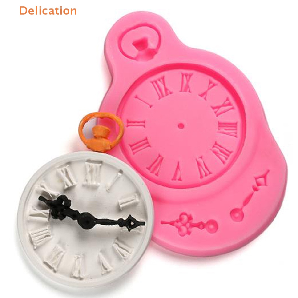 1 Khuôn Silicone Làm Bánh Hình Đồng Hồ