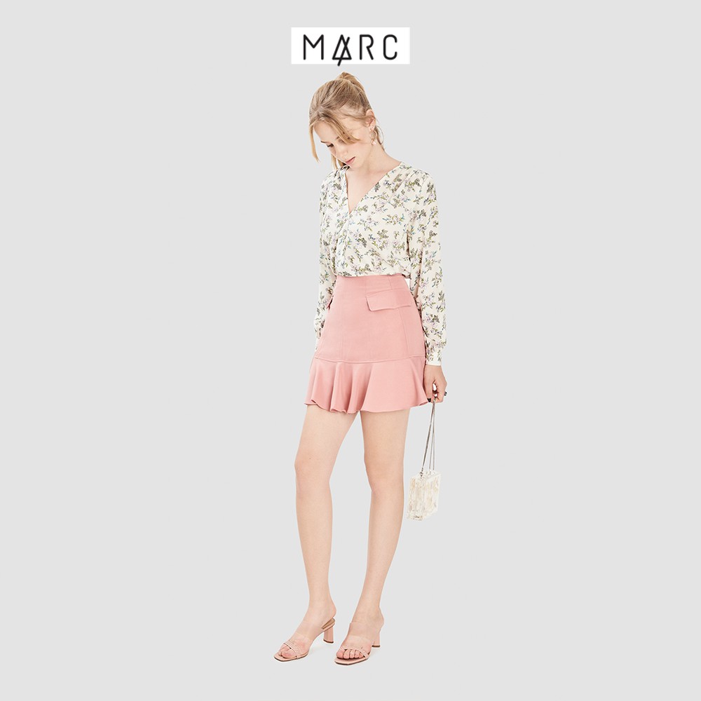 Váy nữ MARC FASHION mini hạ eo bèo nhấn nắp túi | BigBuy360 - bigbuy360.vn