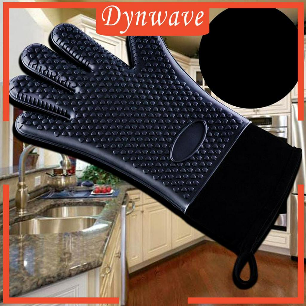 [DYNWAVE] Kitchen Oven Gloves Anti-scalding Mitts for Baking Barbecue Cooking Grilling