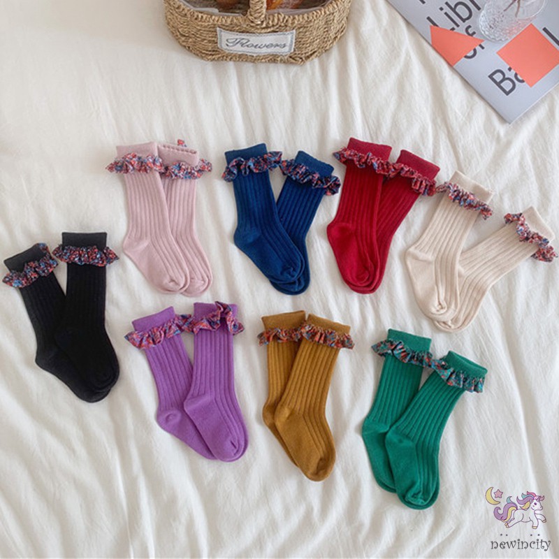 Vớ Công Chúa Nhún Bèo Kiểu Hàn Quốc Xinh Xắn Dành Cho Bé Gái