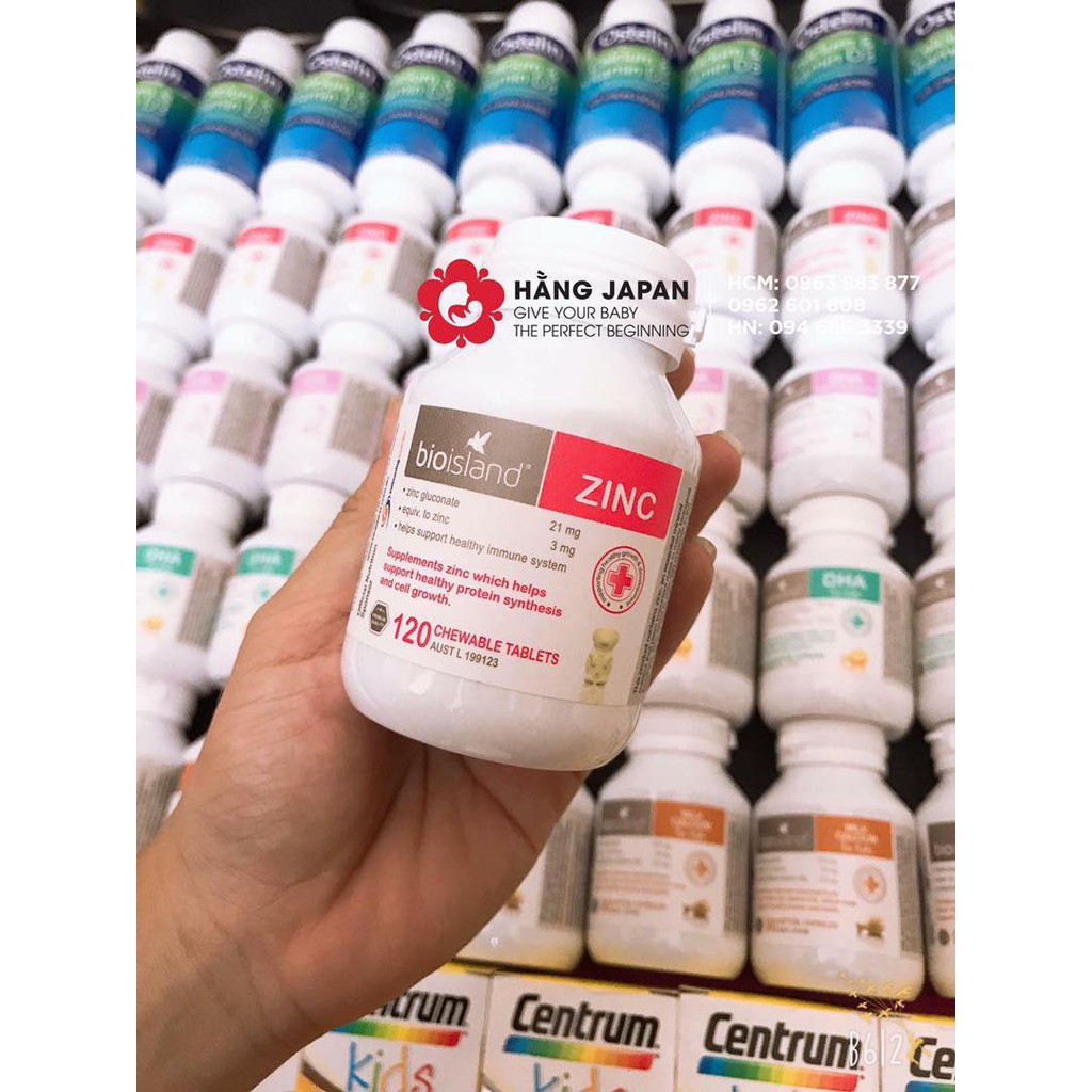 ZINC bổ sung cho bé từ 1 tuổi Bioisland hàng Úc