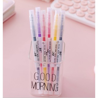 Set 6 bút highlight đánh dấu 2 đầu 2 màu riêng