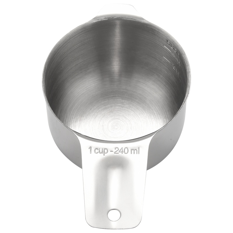 Bộ 7 Cốc Đo Lường Kèm 1 / 8 Muỗng Đong Bằng Thép Không Gỉ