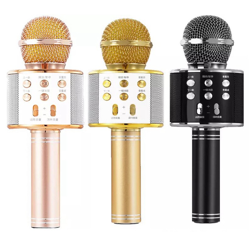 Micro Hát Karaoke Ws858 Kết Nối Bluetooth