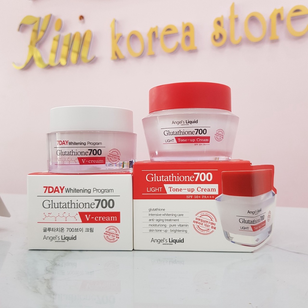 Bộ dưỡng trắng da 7 day giảm nám tàn nhang tăng sinh collagen Whitening Program Glutathione 700 Kim korea store