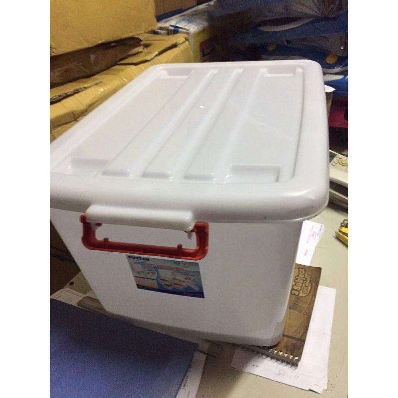 Combo 2 Thùng Nhựa Có Bánh Xe Duy Tân 90L
