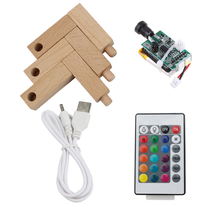 Bảng Mạch Đèn Mặt Trăng 16 Màu + Giá Đỡ Bằng Gỗ Cho Máy In 3D