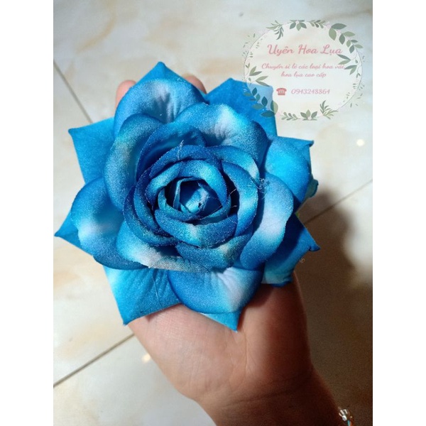 Combo 10 đầu bông Hồng Nhung_ Hoa lụa cao cấp