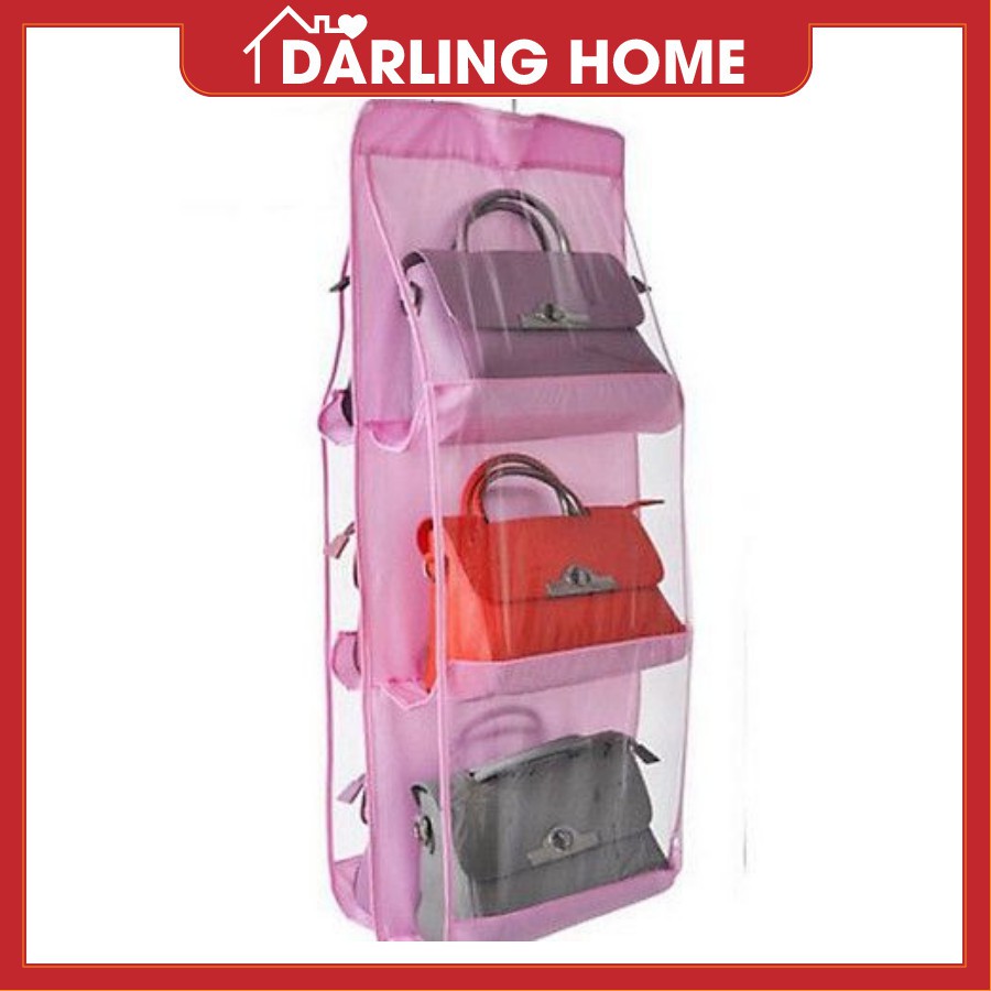 Túi Treo Đựng Túi Xách, Giá Treo Túi Xách Chống Bụi 6 Ngăn Tiện Lợi