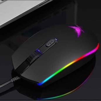 Chuột Máy Tính Zerodate V6 Gaming Có Dây Dễ Thương Có Đèn Led Neon Rgb Đổi Màu 1600 Dpi Giá Rẻ Dành Cho Pc Bàn Laptop